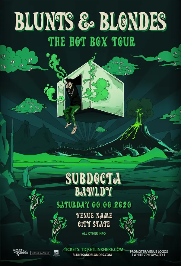 Blunts & Blondes Hot Box Tour flyer