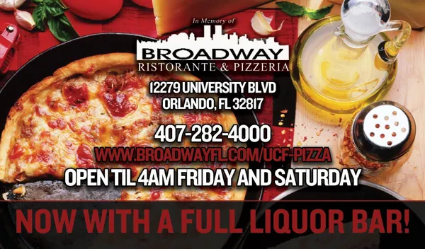 Broadway Ristorante & Pizzeria print ad