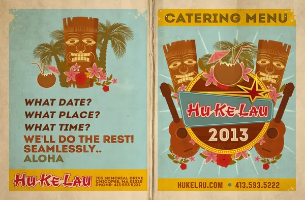 Hu-Ke-Lau catering menu