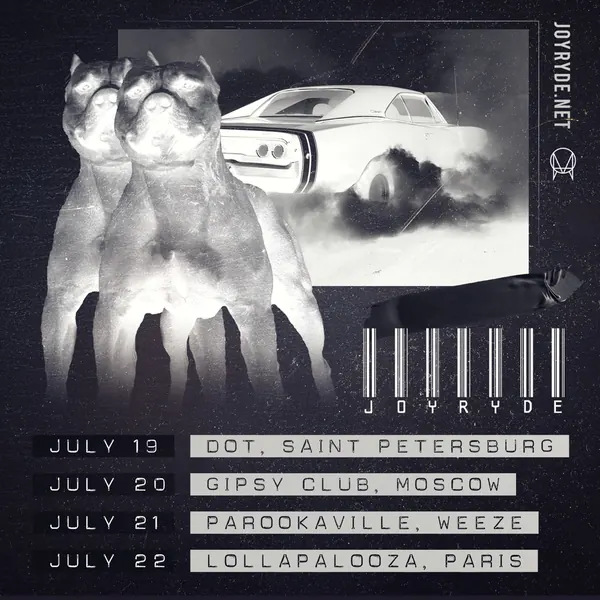 Joyryde European tour dates poster