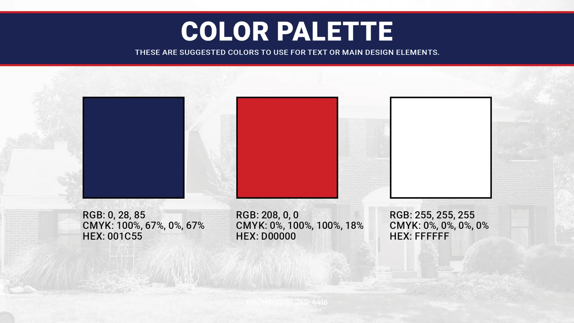 Brand guide colors
