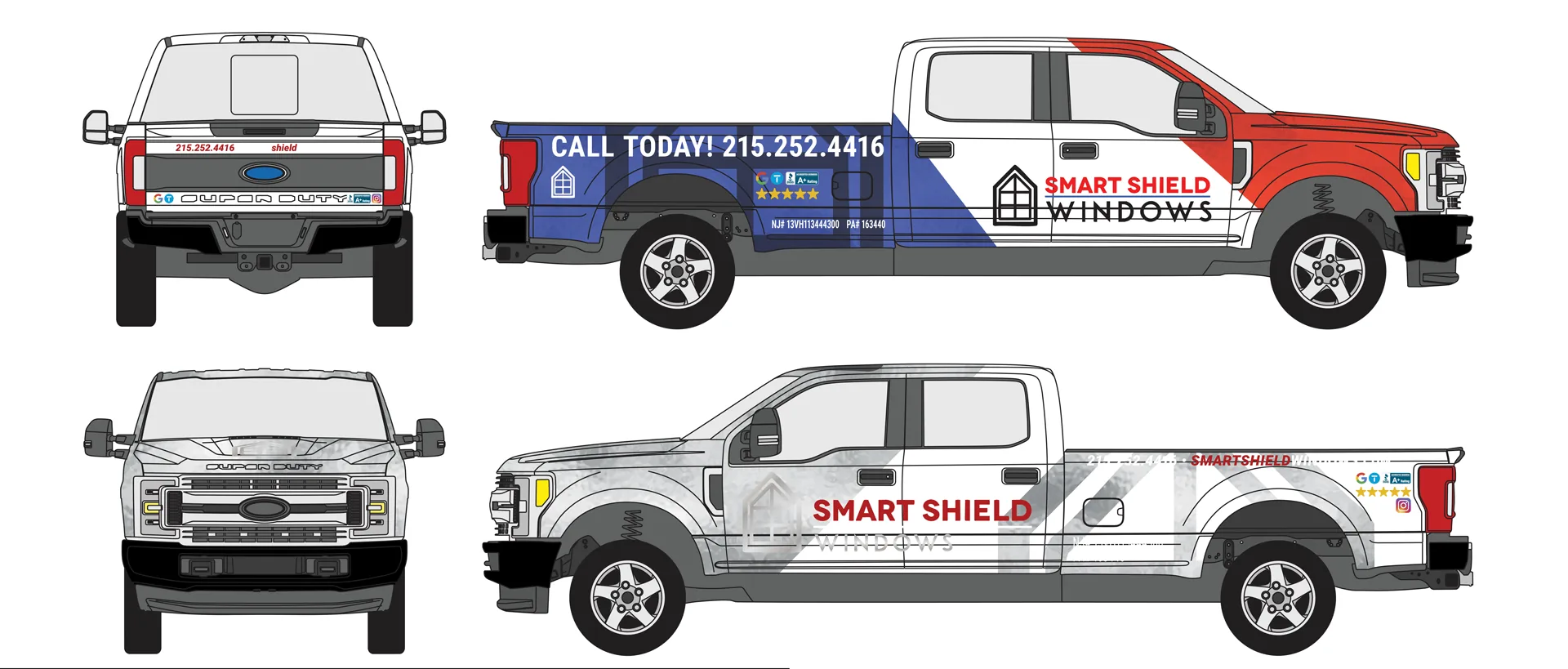 Smart Shield Windows truck wrap